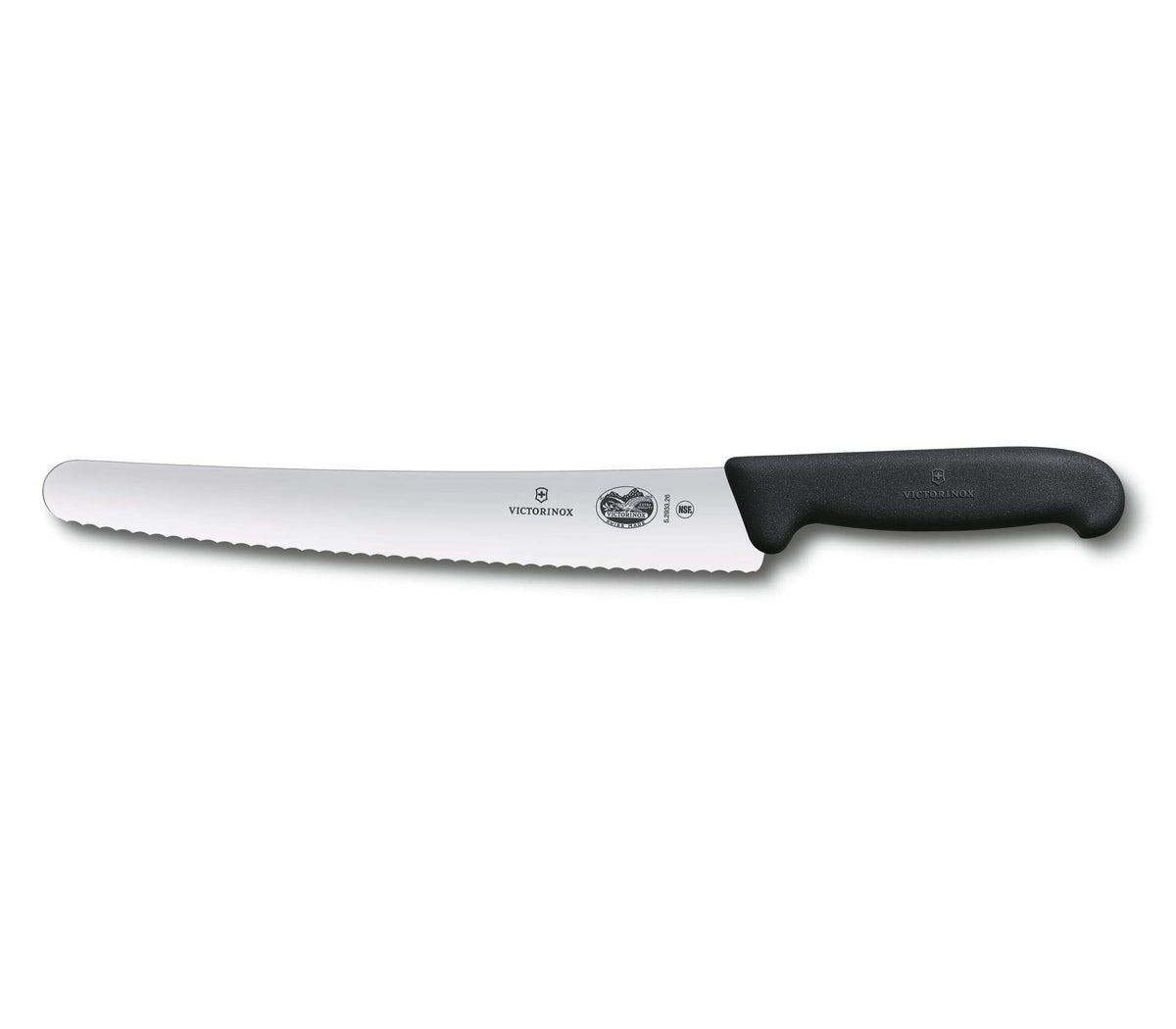 Victorinox Fibrox 10.25-inch bread knife with serrated edge slices crusts cleanly