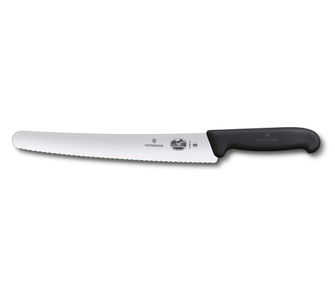 Victorinox Fibrox 10.25-inch bread knife with serrated edge slices crusts cleanly