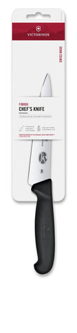 Victorinox Fibrox 6-inch knife carving meat with steady control.