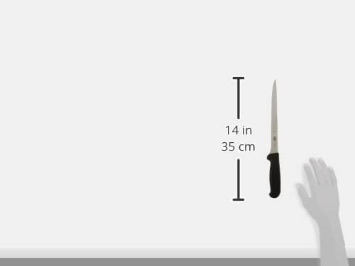 Victorinox fillet knife with a black Fibrox handle provides secure grip.