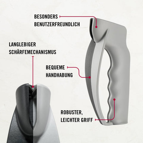 Victorinox handheld sharpener is dishwasher safe for easy kitchen cleanup