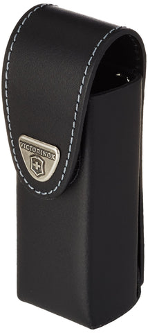 Victorinox belt pouch demonstrates hook-and-loop fastener for quick, secure closure.