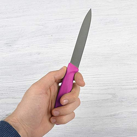 Compact 3.25 inch blade ideal for garnishing and delicate prep