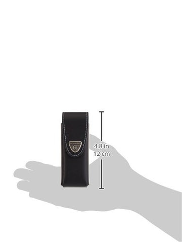 Victorinox knife pouch worn on belt enables easy carry during outdoor adventures.