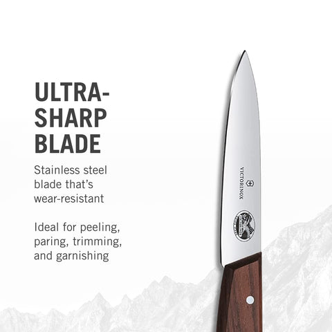 Victorinox Rosewood paring knife 3.25 inch blade ready for precise peeling