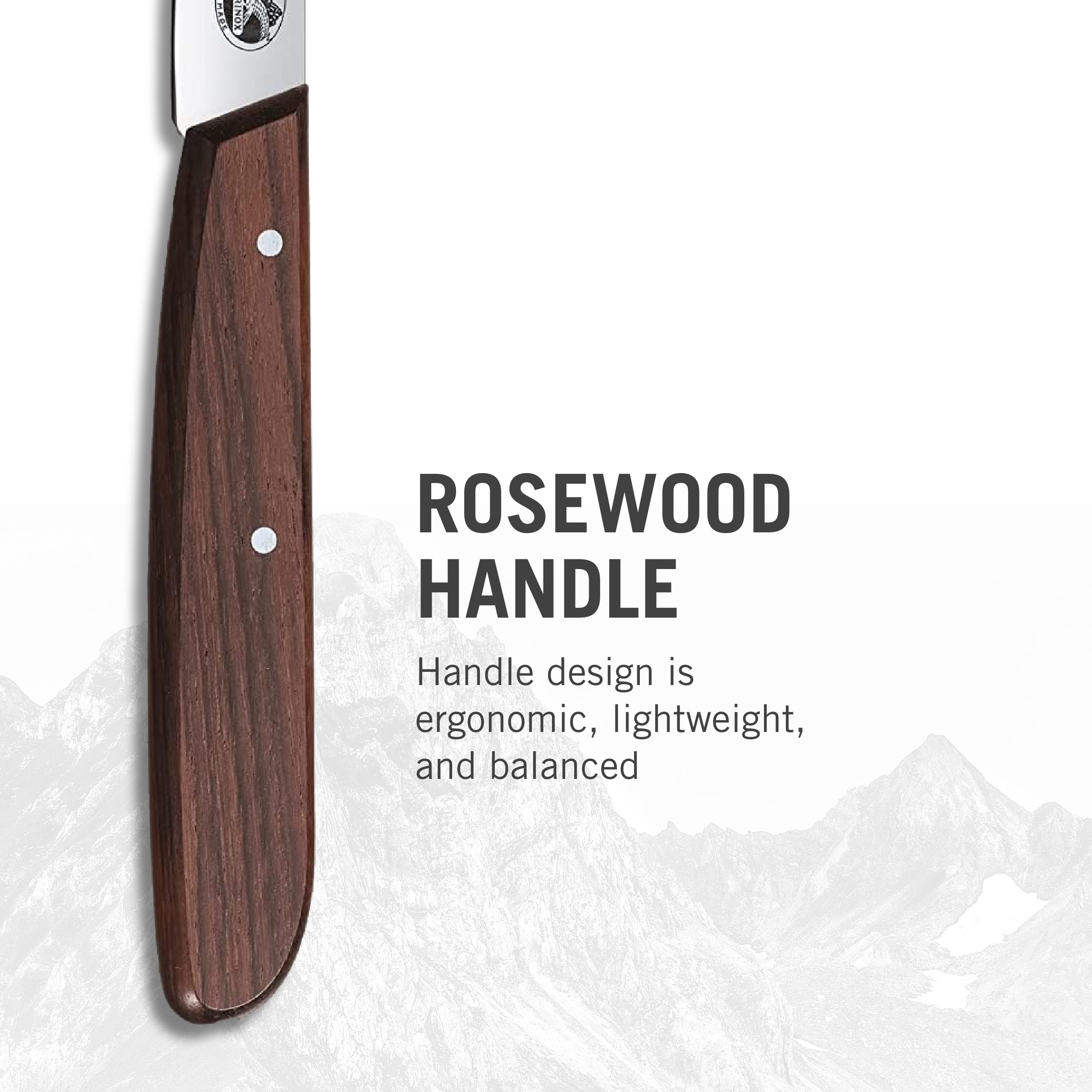 Victorinox Rosewood paring knife blade edge sharp for delicate trimming