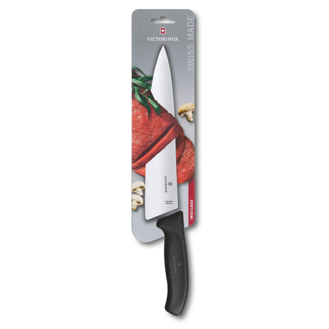 Victorinox Swiss Classic 8-Inch Chef's Knife balanced weight for steady carving and chopping.