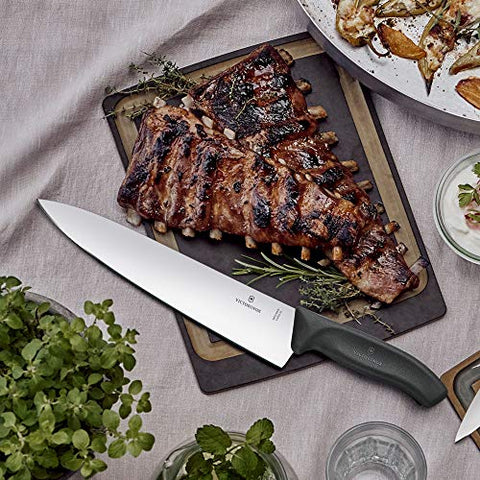 Victorinox Swiss Classic 8-Inch Chef's Knife full-length blade for versatile kitchen prep.