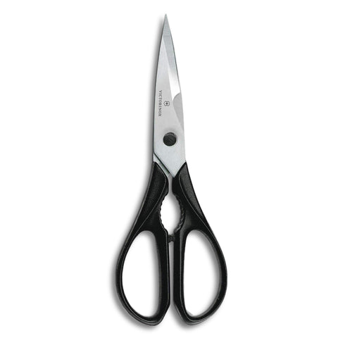 Victorinox Swiss Classic Come Apart Kitchen Shear, packaged, ready for immediate use and organized storage.