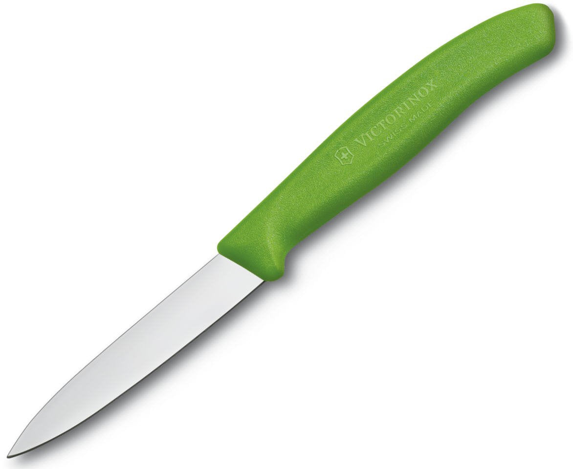 Victorinox Swiss Classic paring knife with straight edge for precise peeling and trimming.