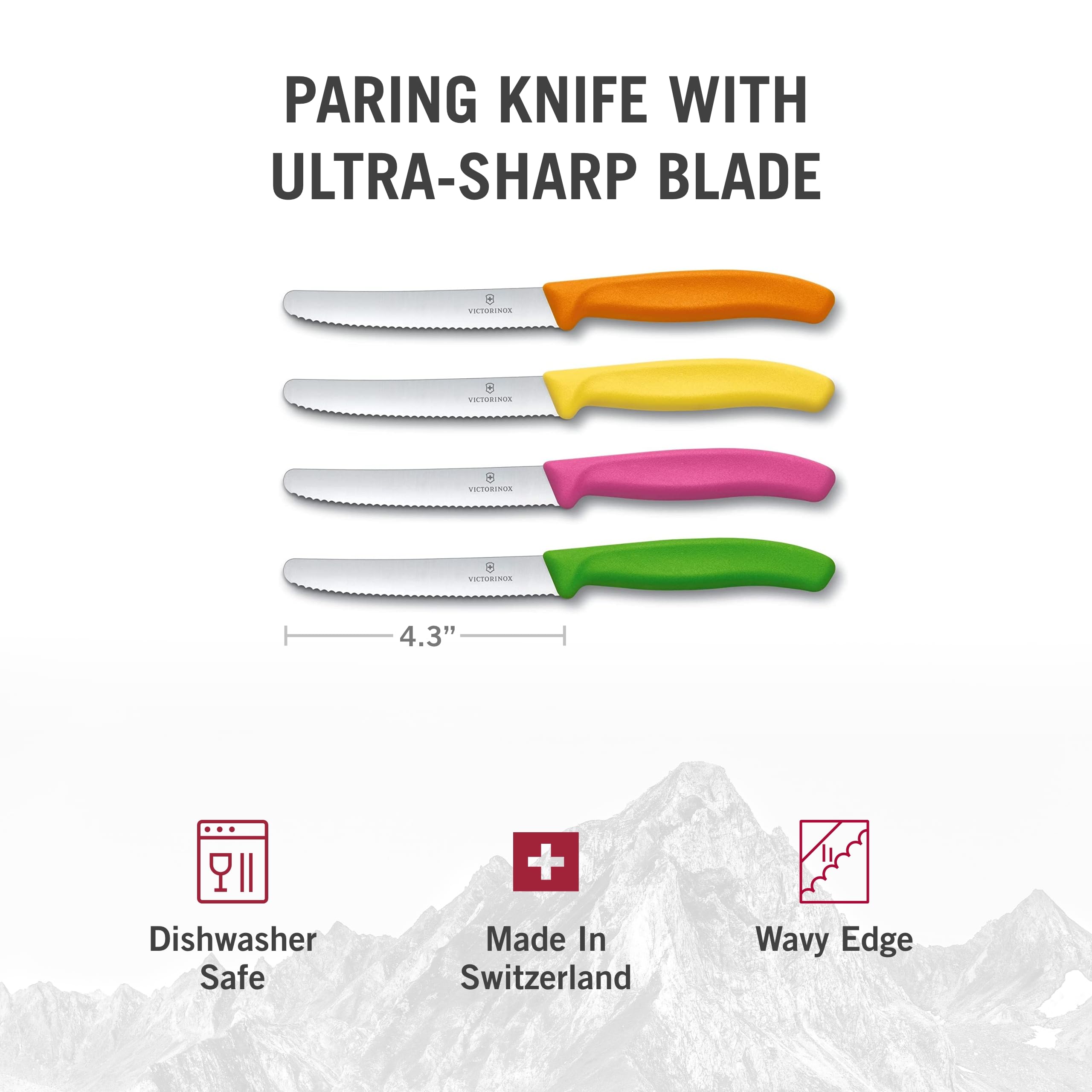 Victorinox Swiss Classic paring knife ideal for garnishing and peeling fruits and vegetables.