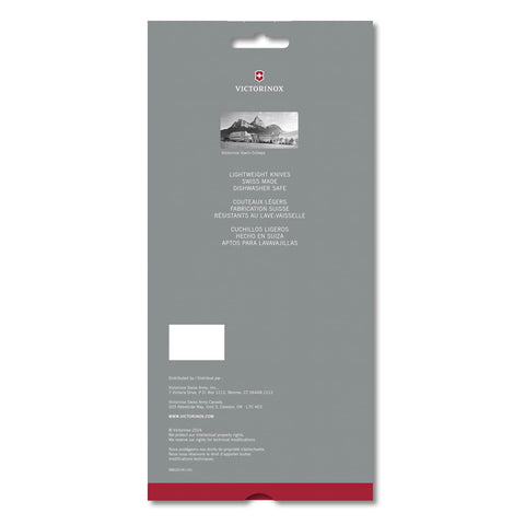 Victorinox Swiss Classic paring knife with serrated edge for precise slicing and longer edge life.