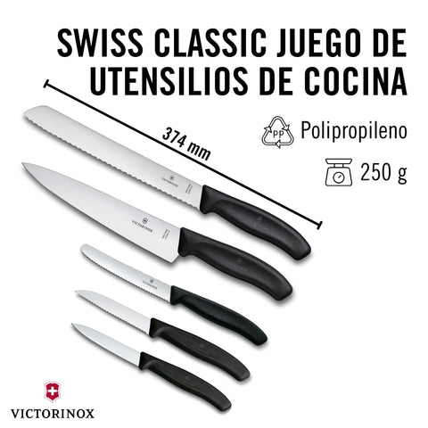 Victorinox Swiss Classic tomato and table knife with a wavy edge for slicing tomatoes