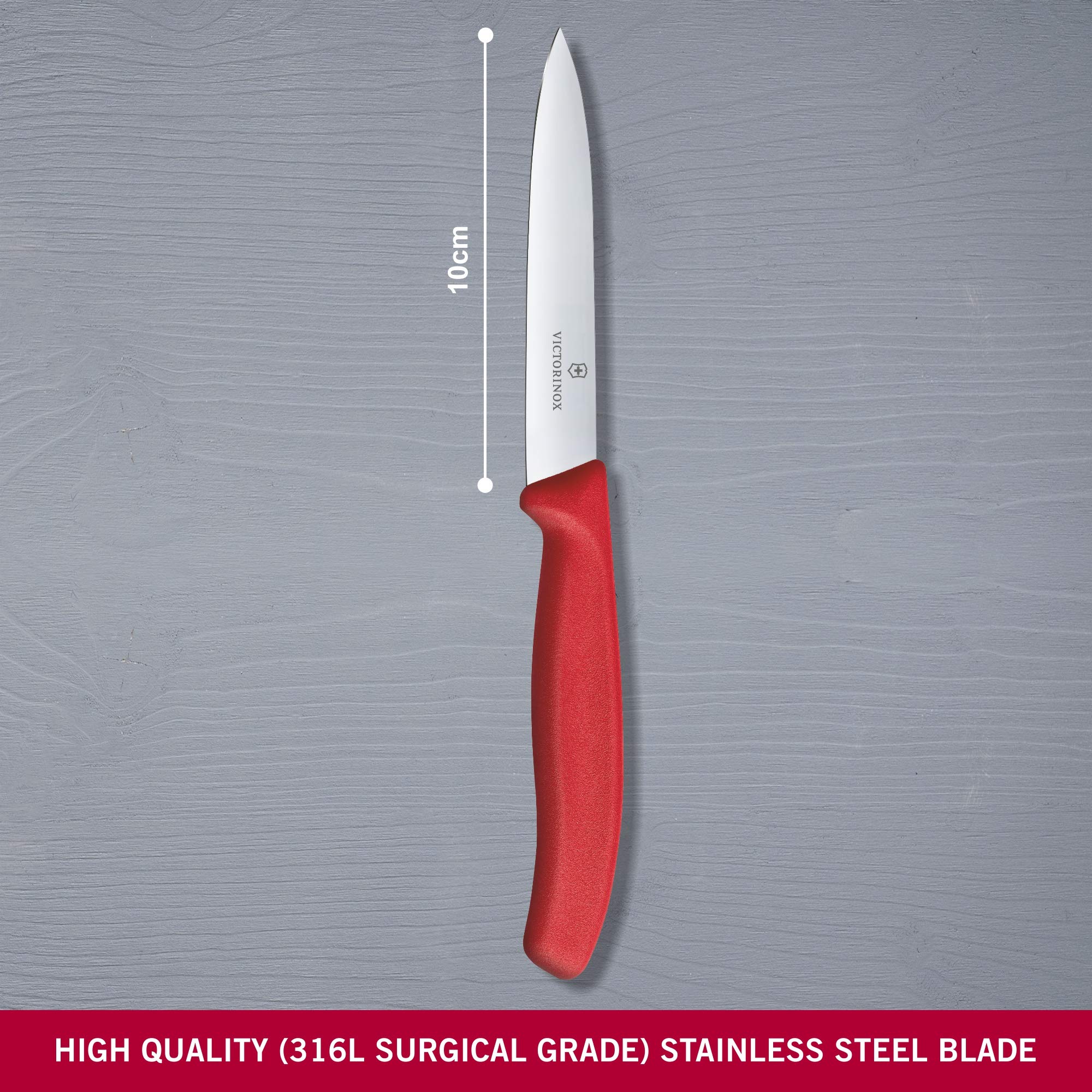 Victorinox Vic-6.7701 spear-point knife enables delicate trimming and control