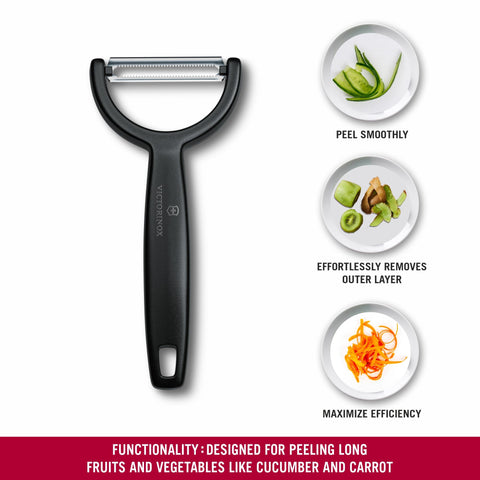 Victorinox Ypso Peeler black sleek handle for comfortable grip