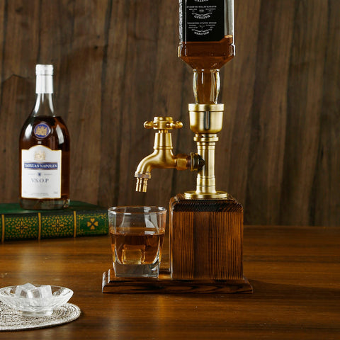 Vida Brillante bar accessory retro-dispense enhances man cave ambiance