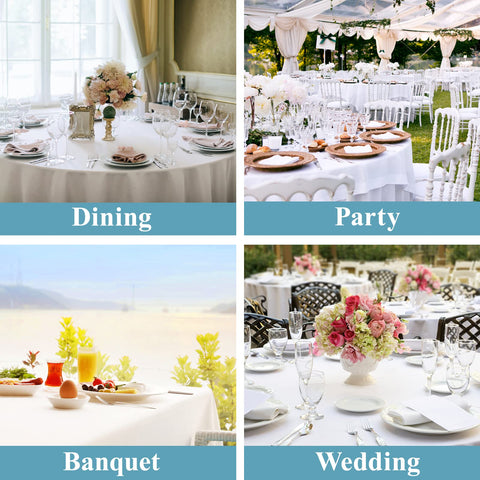 VidaFete indoor-outdoor dining setup with white cover for versatility.