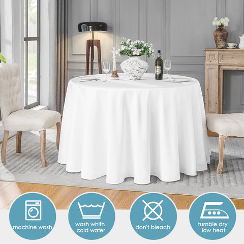 VidaFete wedding table setup with white cloth for a pristine look.