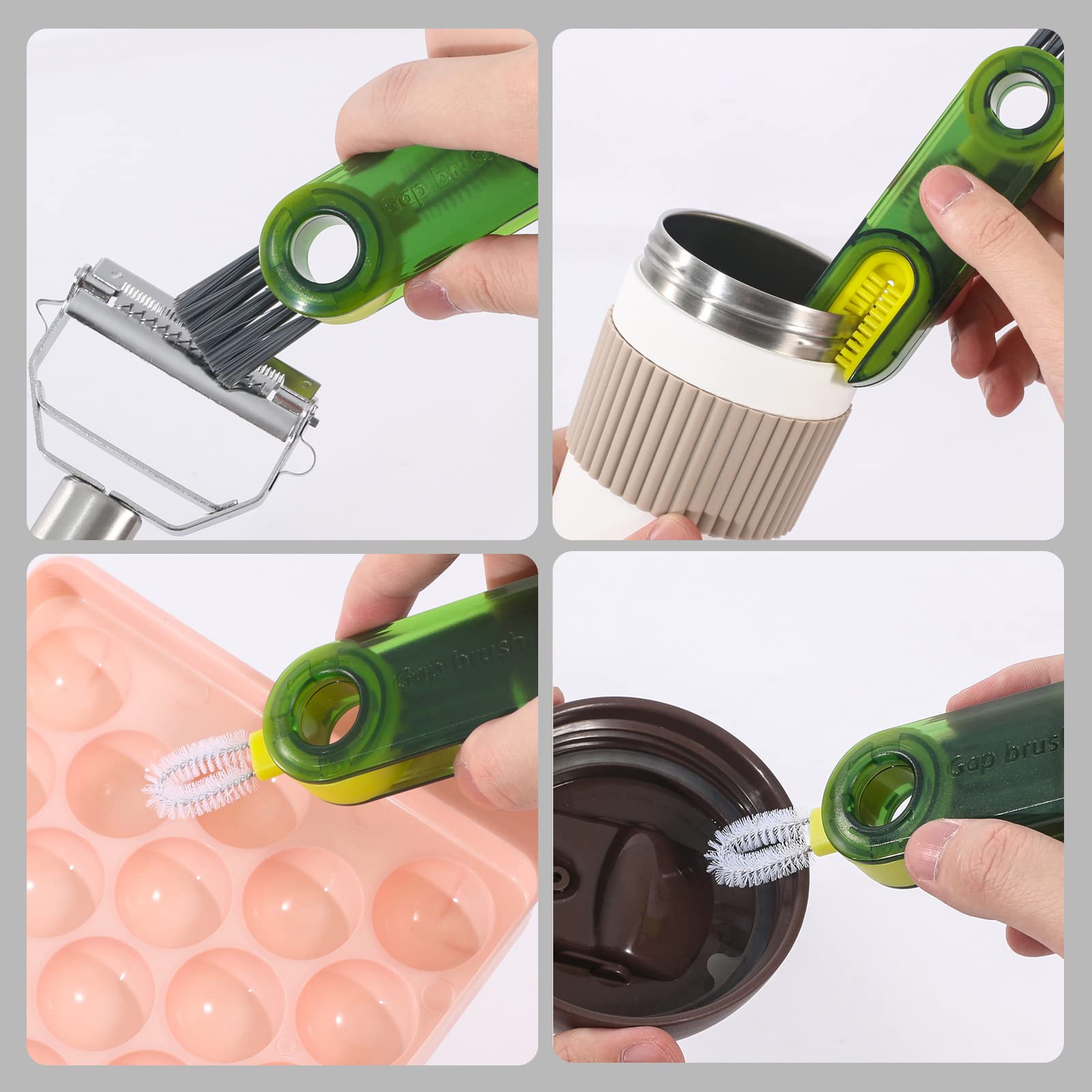 Vidonio stainless steel bristles deliver durable scrubbing power.
