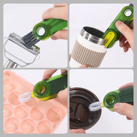 Vidonio stainless steel bristles deliver durable scrubbing power.