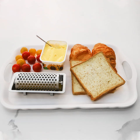 VIDOR picnic setup butter roller enables outdoor meal prep.