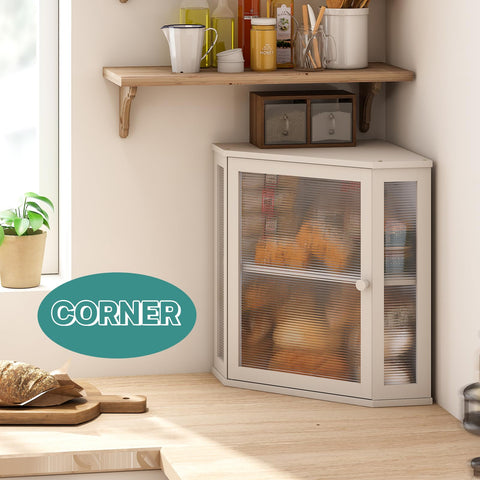 Viewcare bamboo bread box offers two-tier storage for bread and pastries
