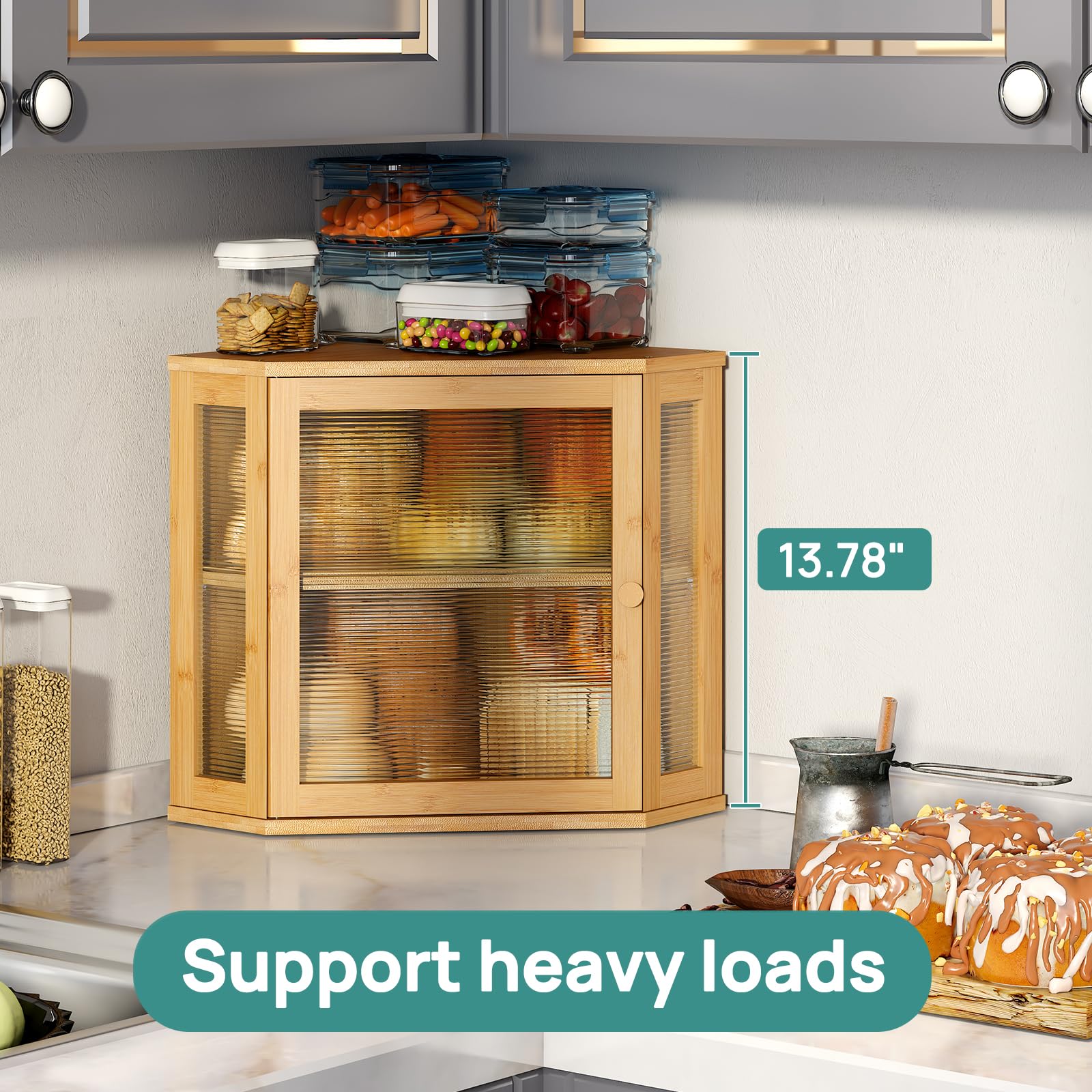 viewcare easy-to-clean moisture-resistant bamboo exterior in kitchen