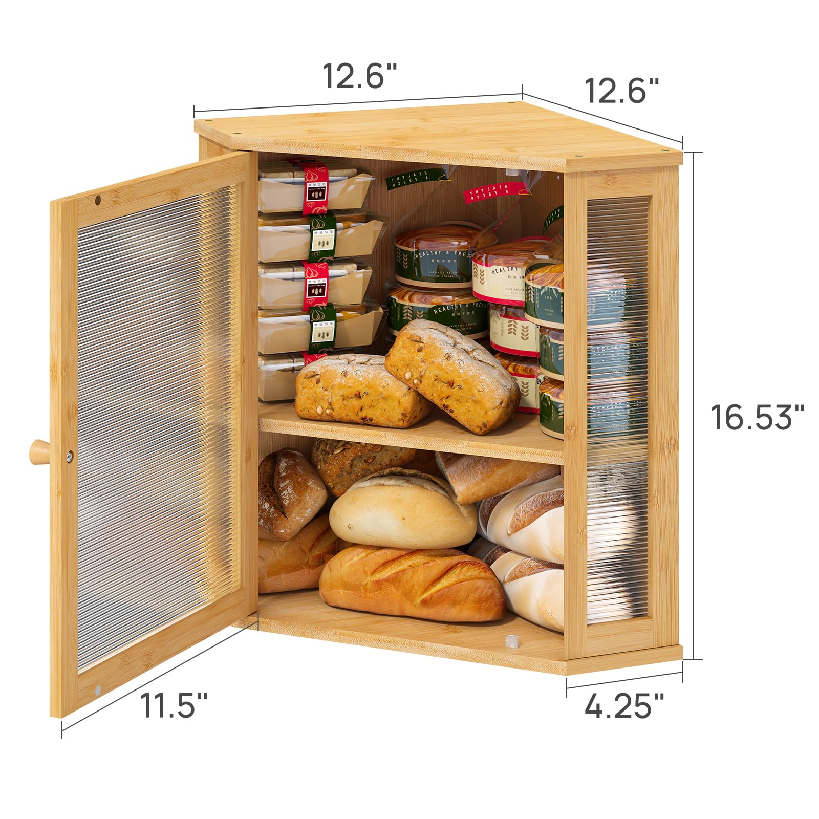 Large capacity supports breads, rolls, muffins, and more