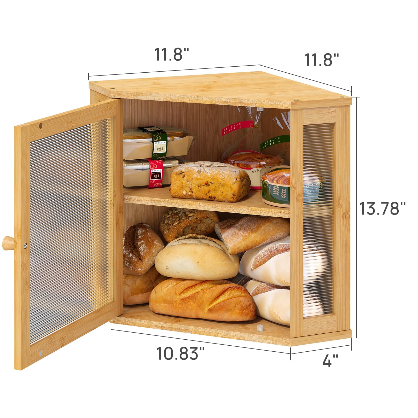 viewcare corner placement on counter saves space for busy kitchens
