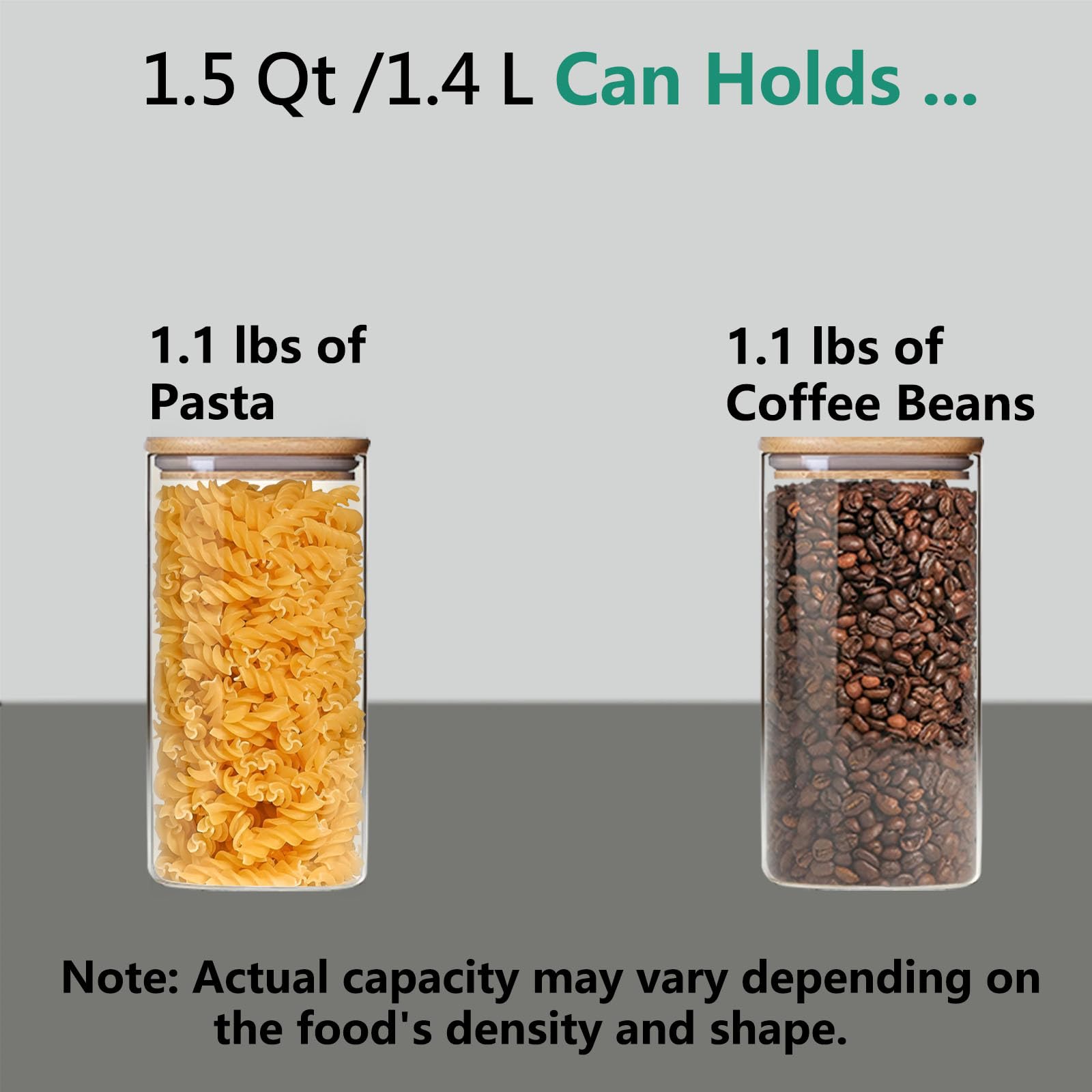 VIEWELLD clear borosilicate glass shows contents at a glance.