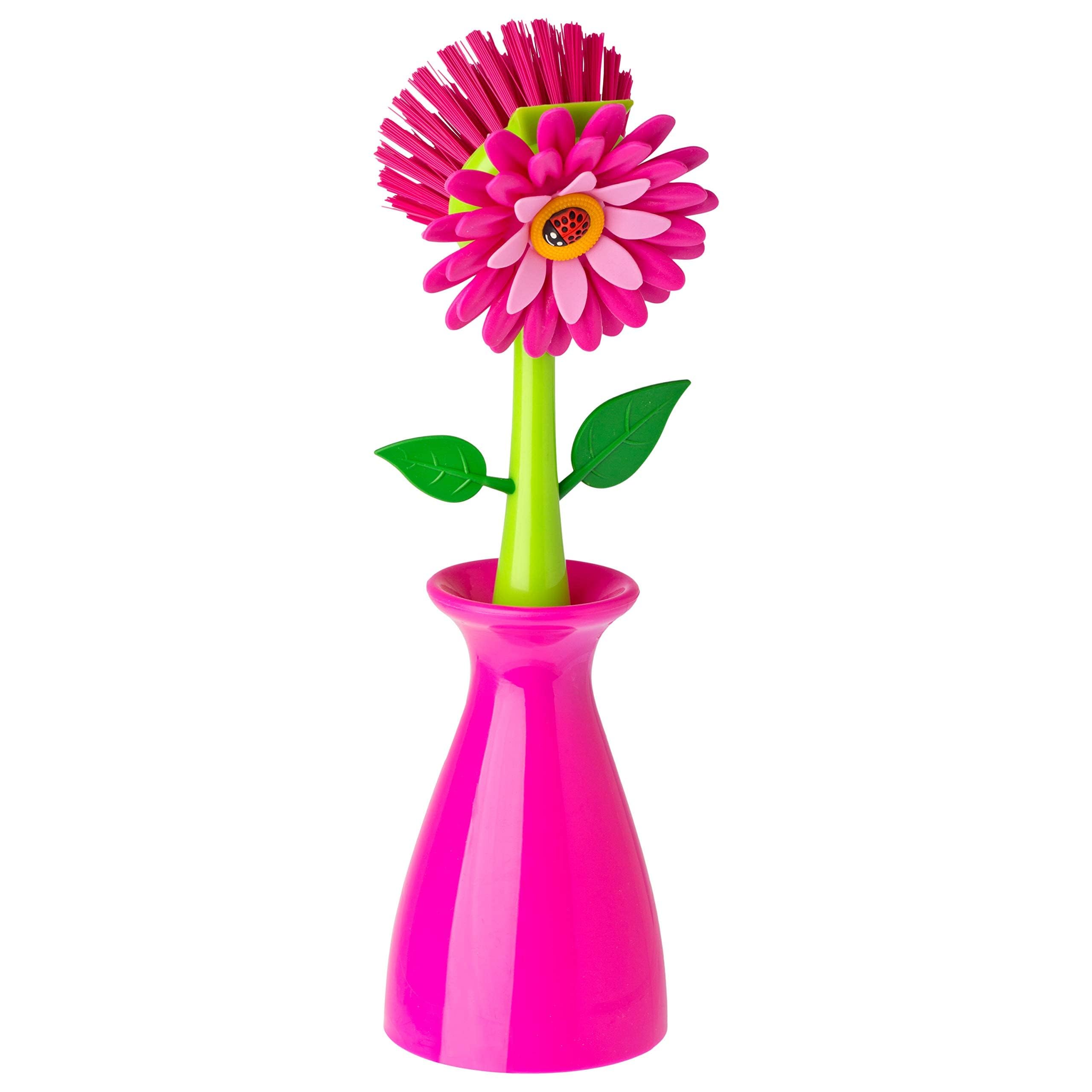 Vigar Flower Power sink cleaning tool in action for sinks