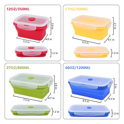 VIGIND 500ml collapsible container ideal for meal prep and leftovers