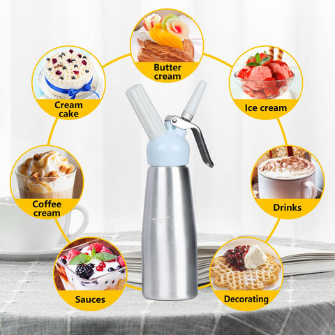VIGIND ideas for dessert toppings with the dispenser to inspire creative serving.