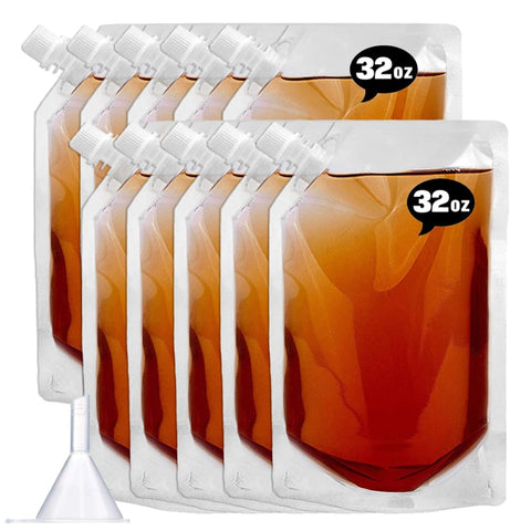 Vignee 32oz cruise flask kit with ten pouches for easy travel