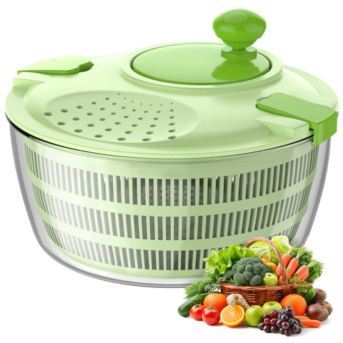 Vihoom salad spinner with secure lid for splash-free washing