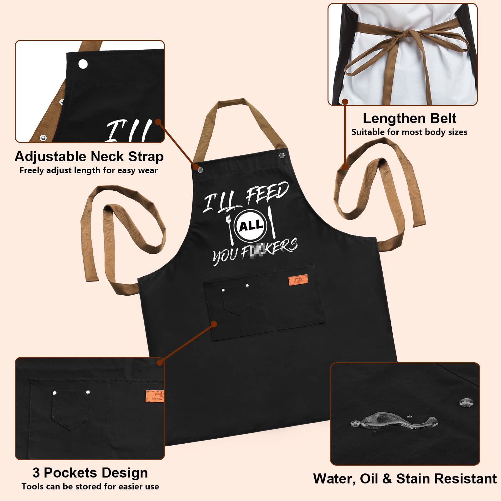 VIISPIRIT Apron in action at a family grill scene for relaxed entertaining.