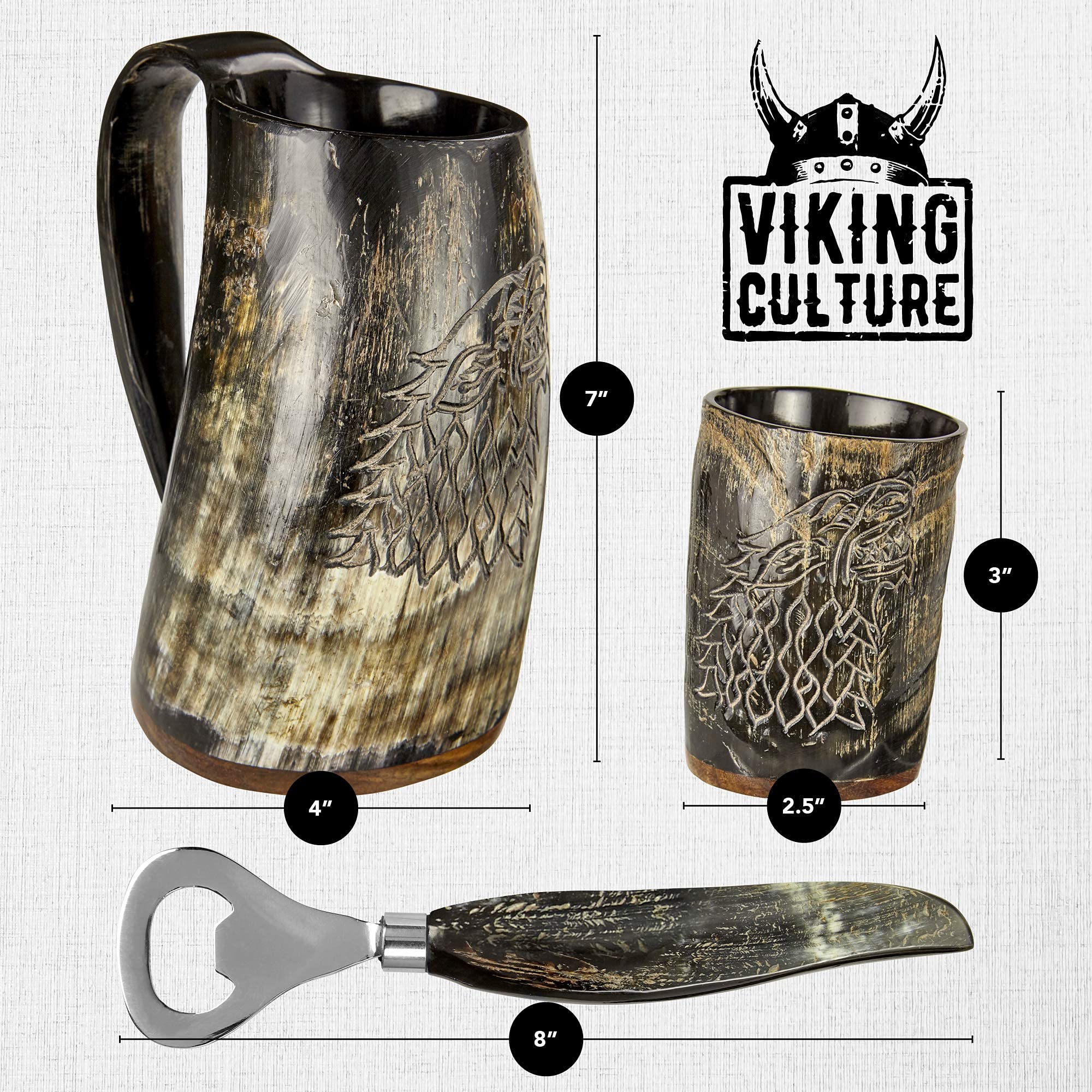 Viking Culture hand-carved Norse designs for authentic medieval style
