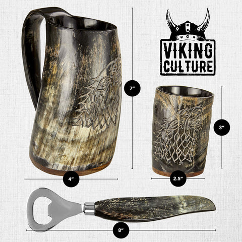 Viking Culture hand-carved Norse designs for authentic medieval style