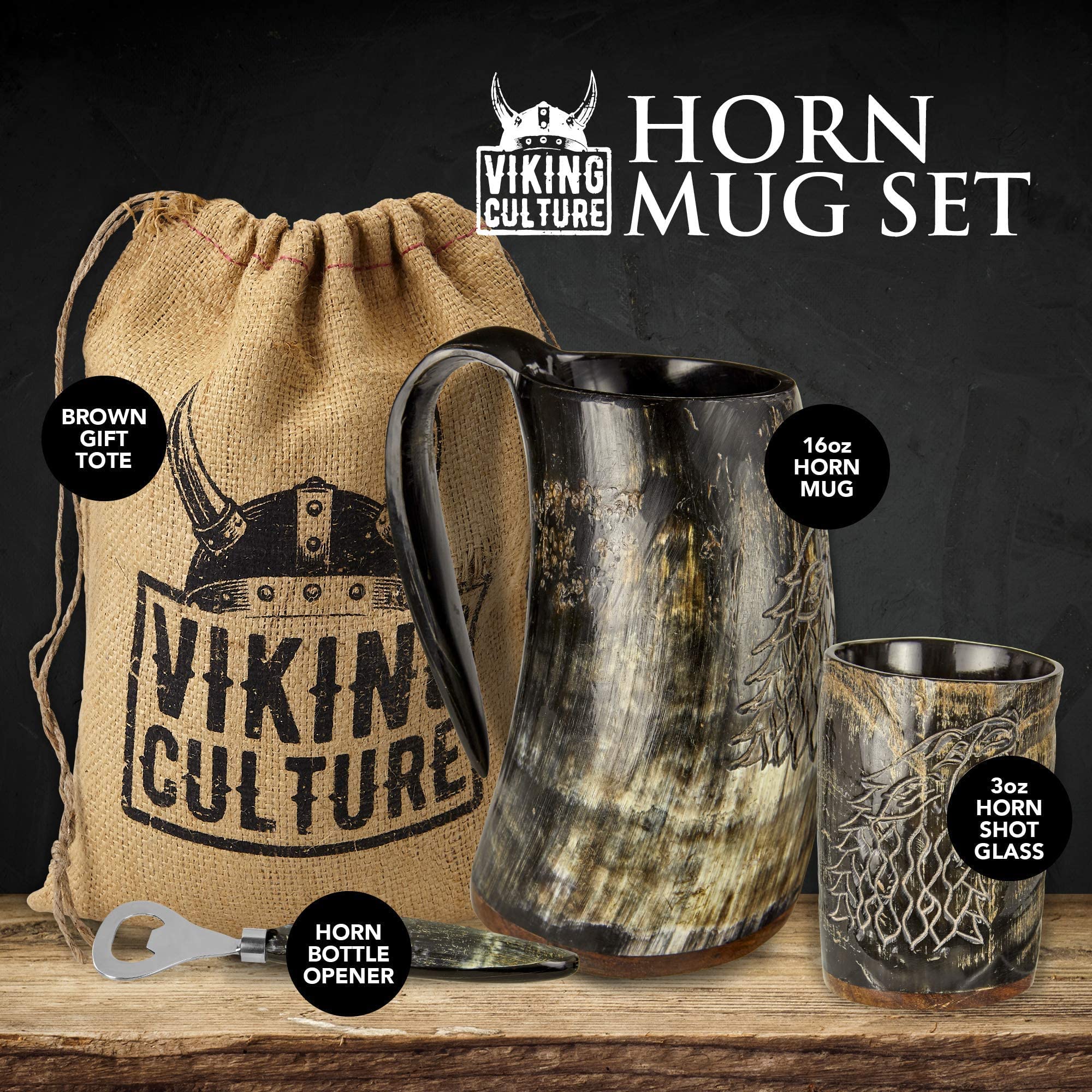 Viking Culture rustic gift bag adds a festive presentation