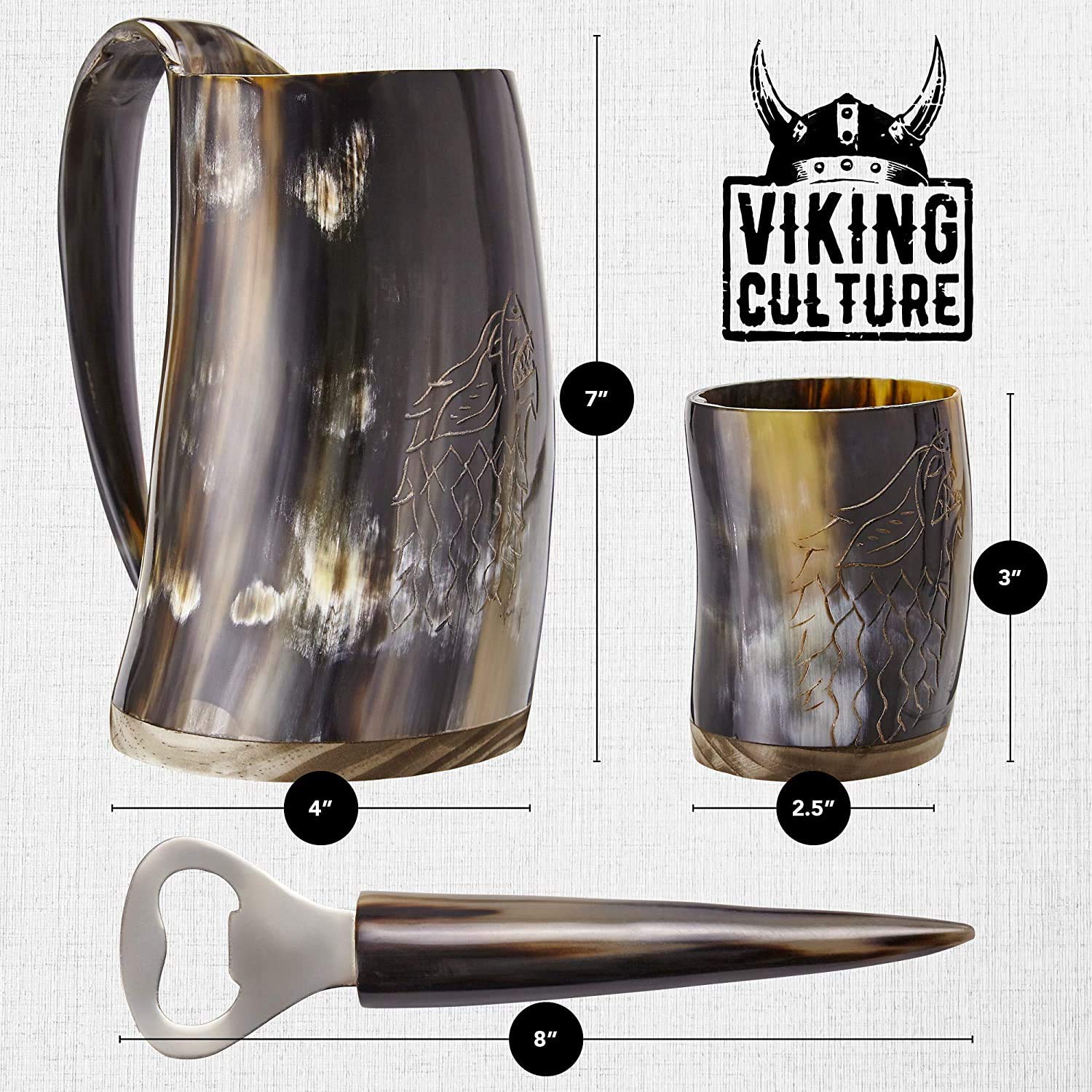 Viking Culture Wolf Fenrir design adds Nordic themed decor appeal