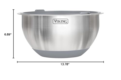 Viking mixing bowls are dishwasher safe for easy cleanup