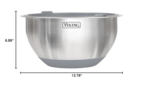 Viking mixing bowls are dishwasher safe for easy cleanup
