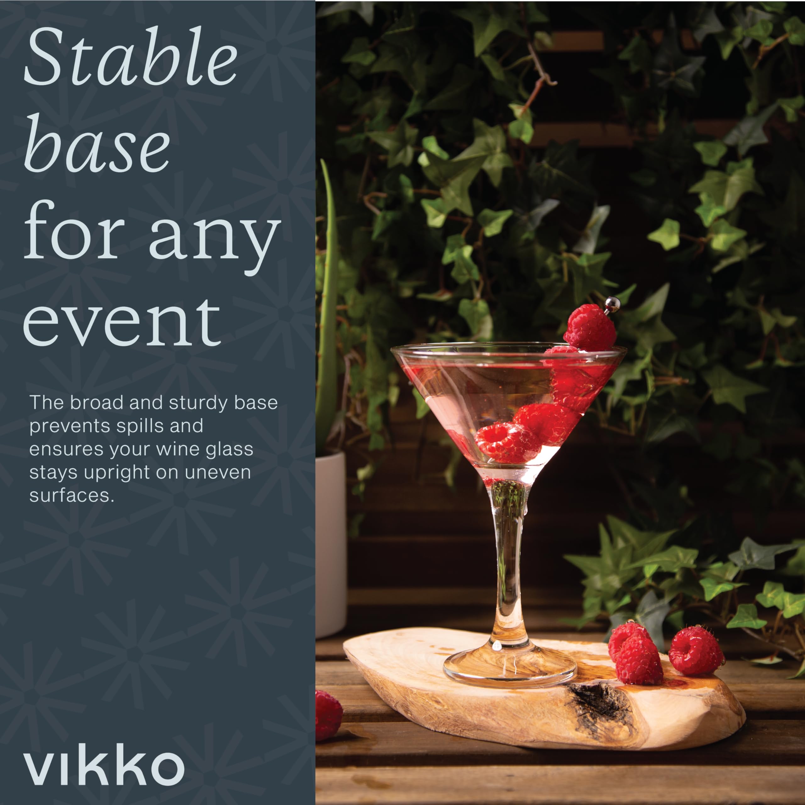 Vikko dishwasher-safe glassware makes cleanup after gatherings quick and easy.