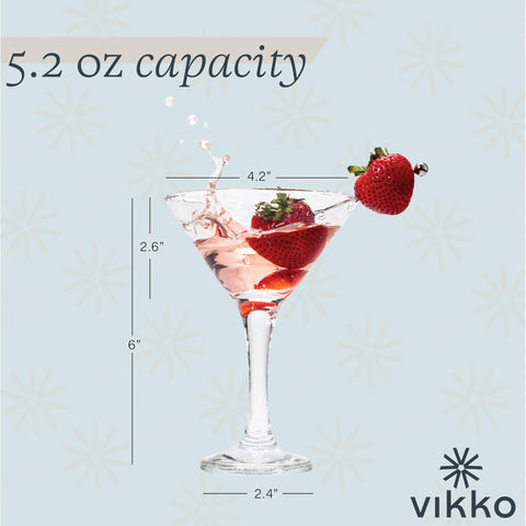 Vikko durable glassware with thin yet sturdy construction for worry-free entertaining.