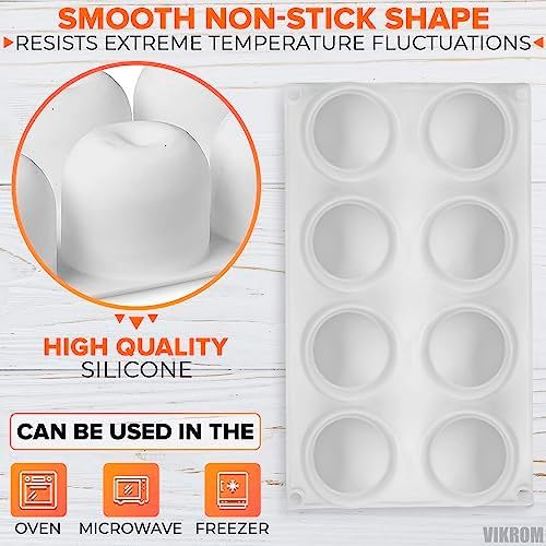 VIKROM apple-shaped silicone mold ideal for mousse and cake.