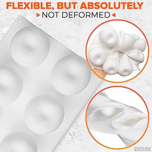 VIKROM 8-cavity mold is dishwasher-friendly for easy cleaning.