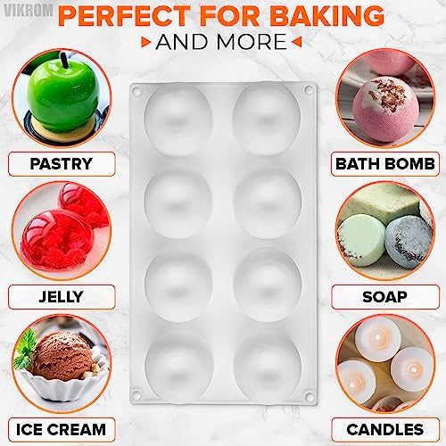 VIKROM apple mold doubles as soap or candle mold.