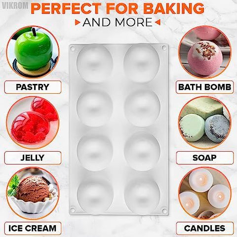 VIKROM apple mold doubles as soap or candle mold.