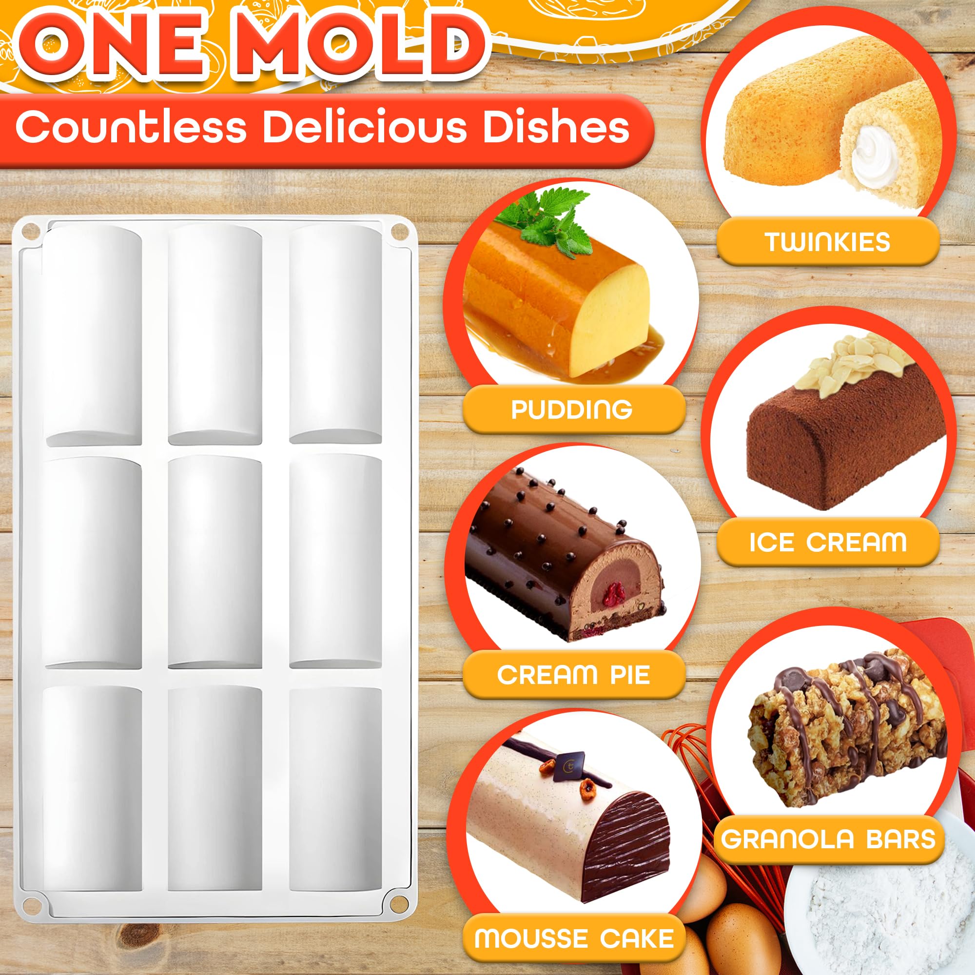VIKROM oven and freezer-safe mold tolerates wide temperature range