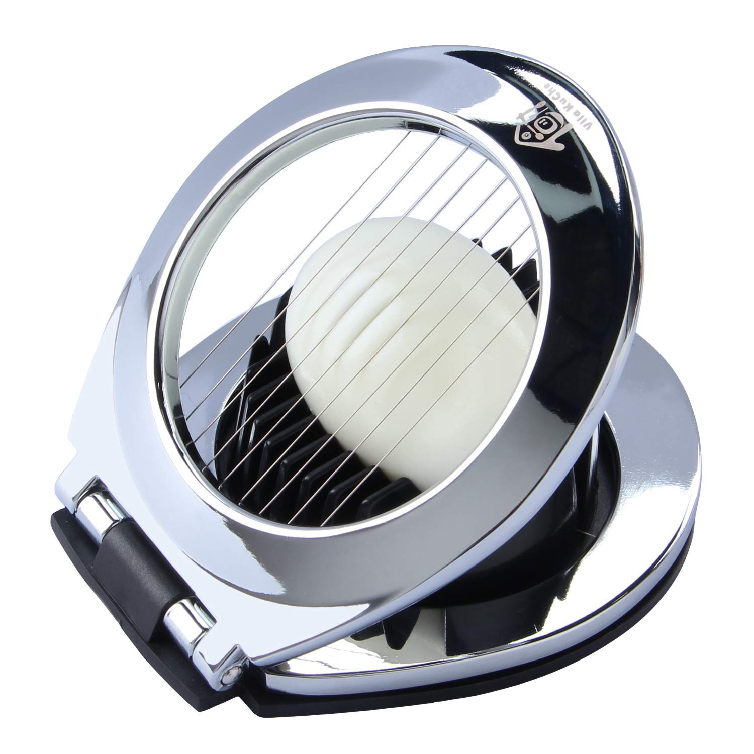 Vila KuChe egg slicer top view showcasing compact, efficient kitchen helper.